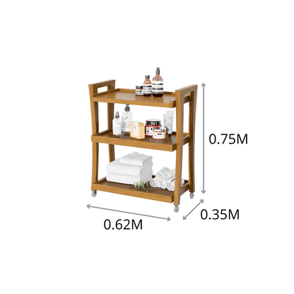 CARRITO TERAPEUTA 3 NIVELES CURVAS 0.62X0.75X35M