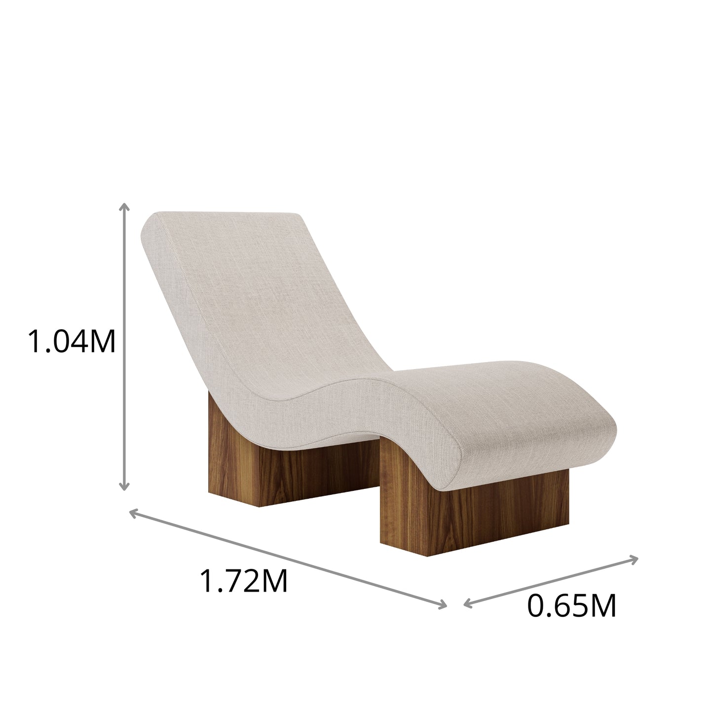 CHAISE ORGANICO ACTUAL 0.65X1.04X1.72M
