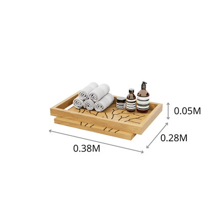 CHAROLA CUADRITOS CORAL GD 0.38X0.05X0.28M