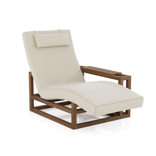 CONJUNTO CHAISE RUSTIK CON 1BRAZO (2PZAS) 1.0x1.18x1.75M