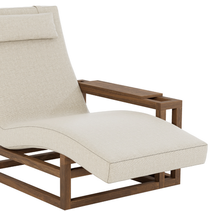 CONJUNTO CHAISE RUSTIK CON 1BRAZO (2PZAS) 1.0x1.18x1.75M