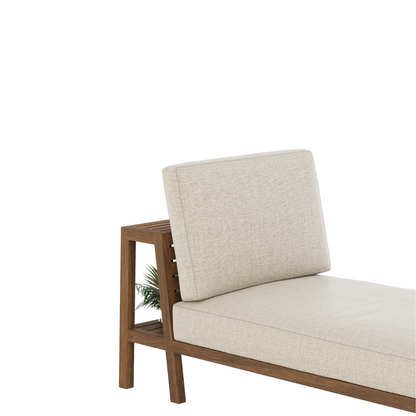 CONJUNTO CHAISE RUSTIK REPISA RESPALDO 0.80X1.0X1.95M