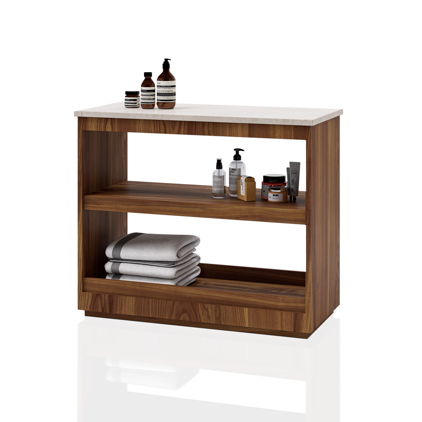 CREDENZA  AUX 3NIV C_CUB MARMOL SPS 0.90x0.75x0.40 M