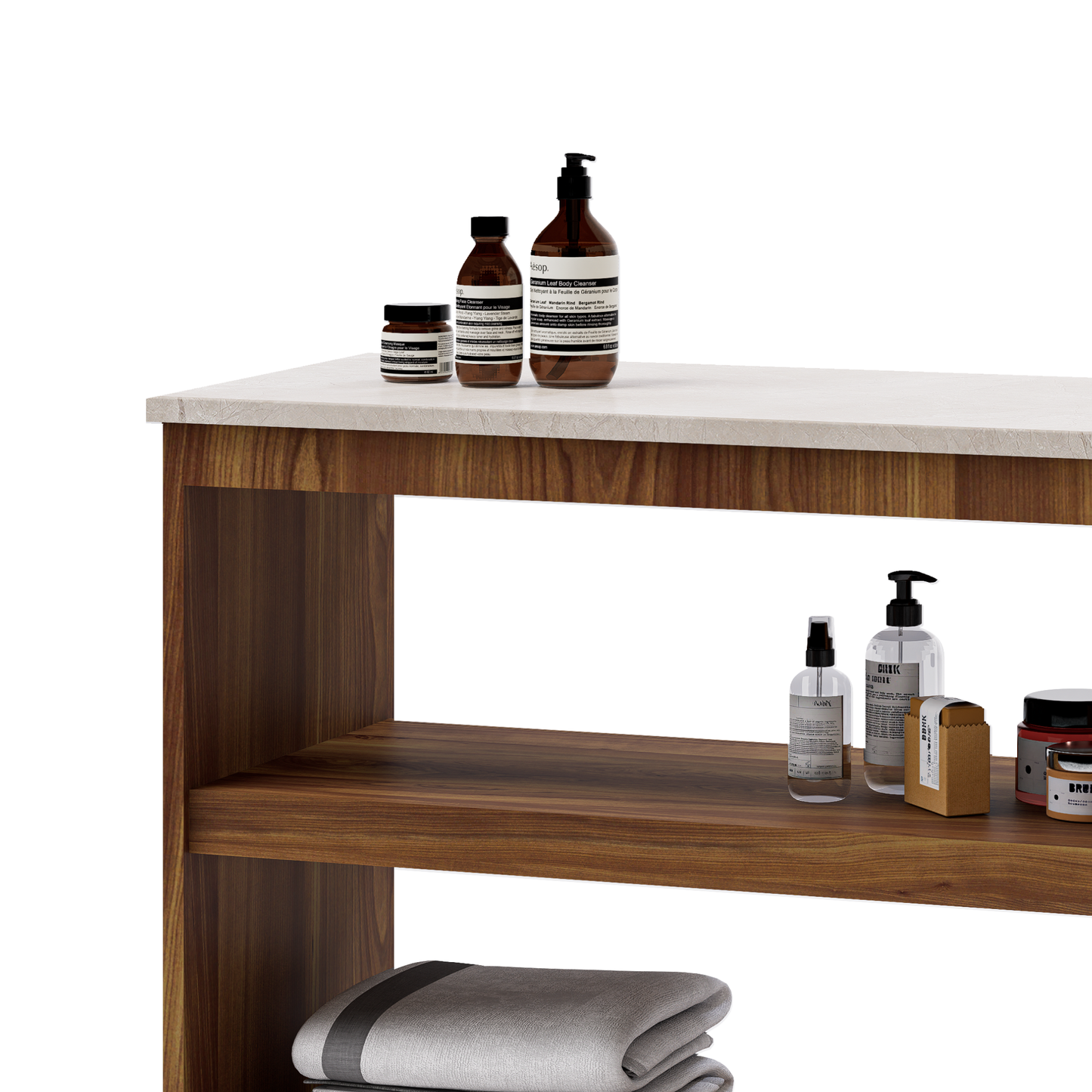 CREDENZA  AUX 3NIV C_CUB MARMOL SPS 0.90x0.75x0.40 M