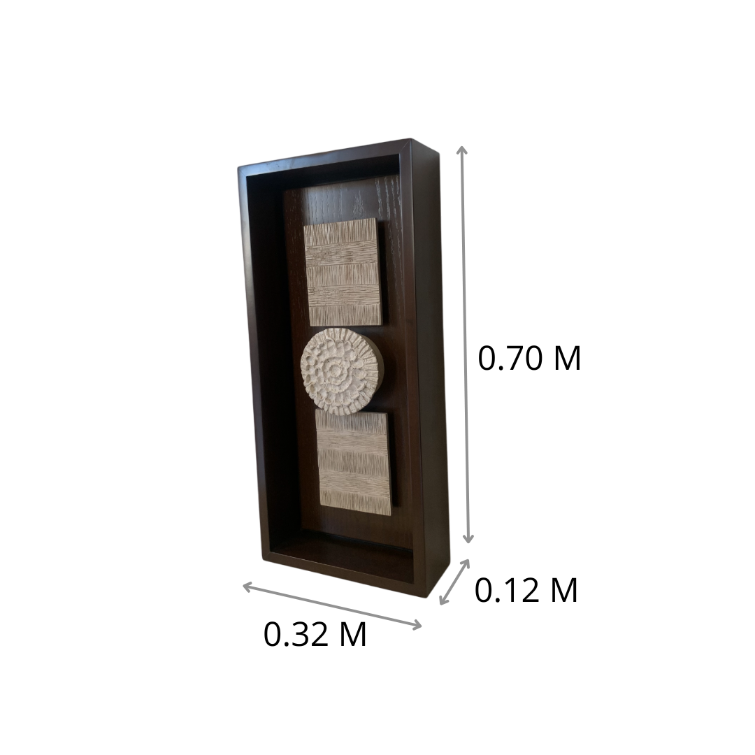 CUADRO D´PARED ESCOBA BARRO "B" 0.32X0.70X0.12M