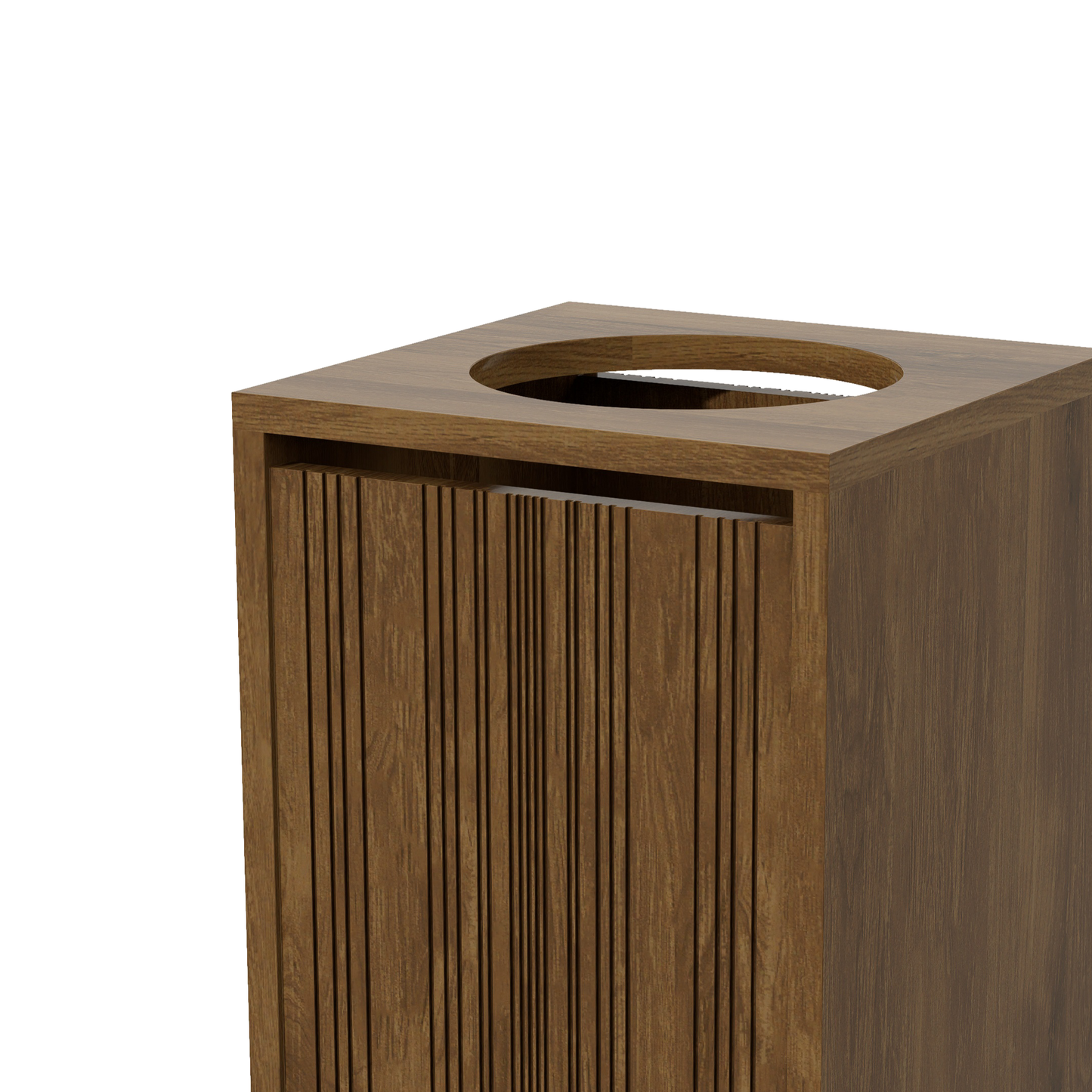 DEPOSITO TOALLAS SUCIAS RAYADO MD CURVAS 0.36X0.62X0.36M