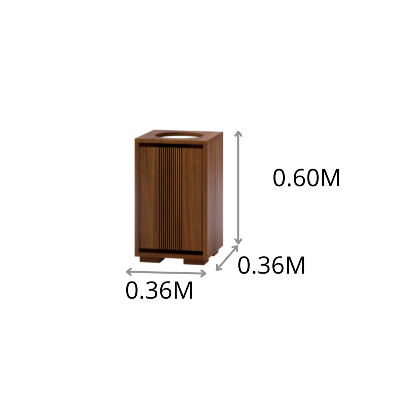 DEPOSITO TOALLAS SUCIAS GYB MD 0.36X0.60X0.36M