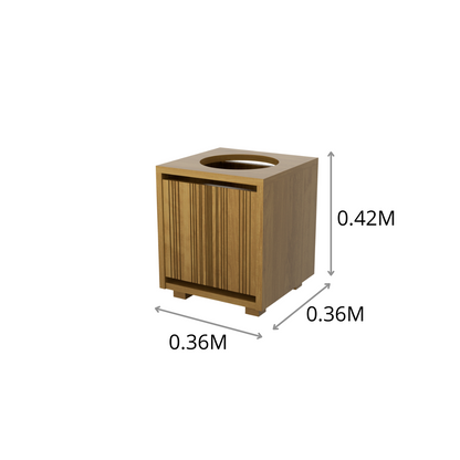 DEPOSITO TOALLAS SUCIAS RAYADO CH 0.36X0.42X0.36M