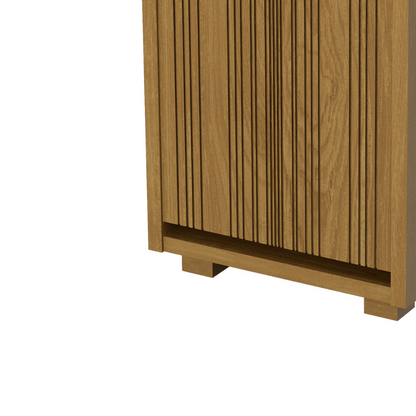 DEPOSITO TOALLAS SUCIAS RAYADO MD CON LLANTAS CURVAS 0.36X0.62X0.36M