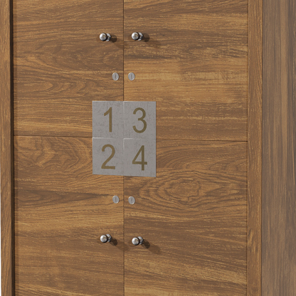 LOCKER VESTIDOR 4 CASILLEROS SPM CON CERRADURAS DE LLAVE 0.82X2.10X0.60M