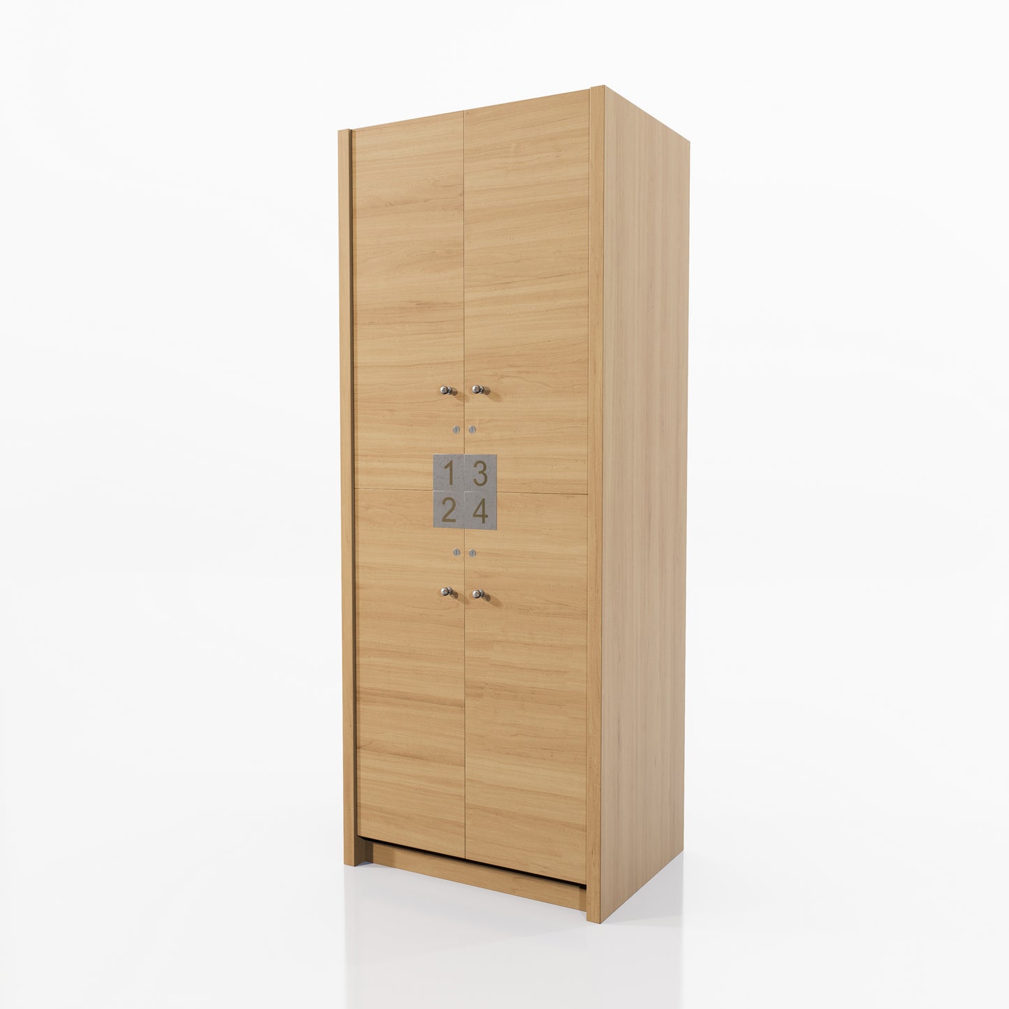 LOCKER VESTIDOR 4 CASILLEROS SPM CON CERRADURAS DE LLAVE 0.82X2.10X0.60M