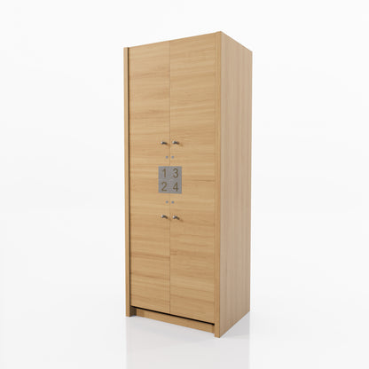 LOCKER VESTIDOR 4 CASILLEROS SPM CON CERRADURAS DE LLAVE 0.82X2.10X0.60M