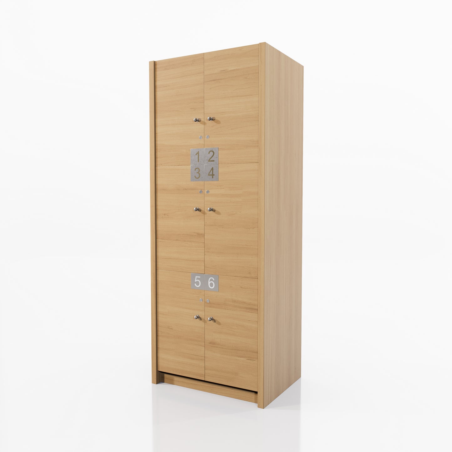 LOCKER VESTIDOR 6 CASILLEROS SPM CON CERRADURAS DE LLAVE 0.82X2.10X0.60M