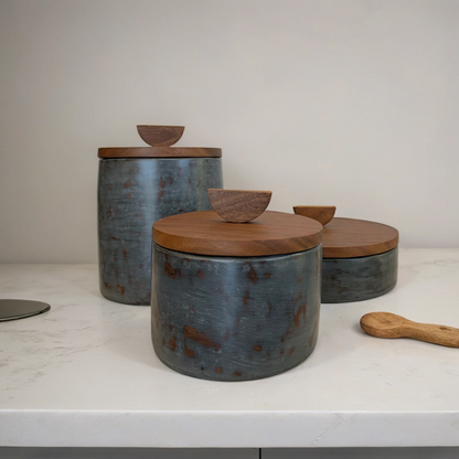 CAJA DE BARRO MEDIALUNA CH 0.20 DIAM. 0.2 X 0.15 X 0M