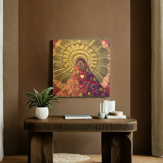 CUADRO VIRGEN MOSAICOS A 0.8 X 0.8 X 0.075 M