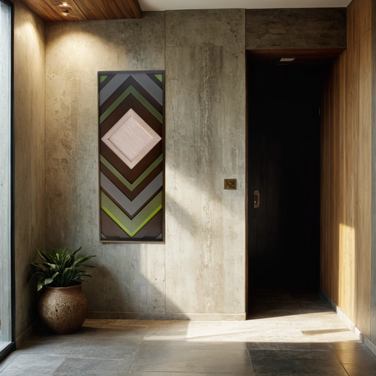 CUADRO CON ESPEJO PLUMILLA