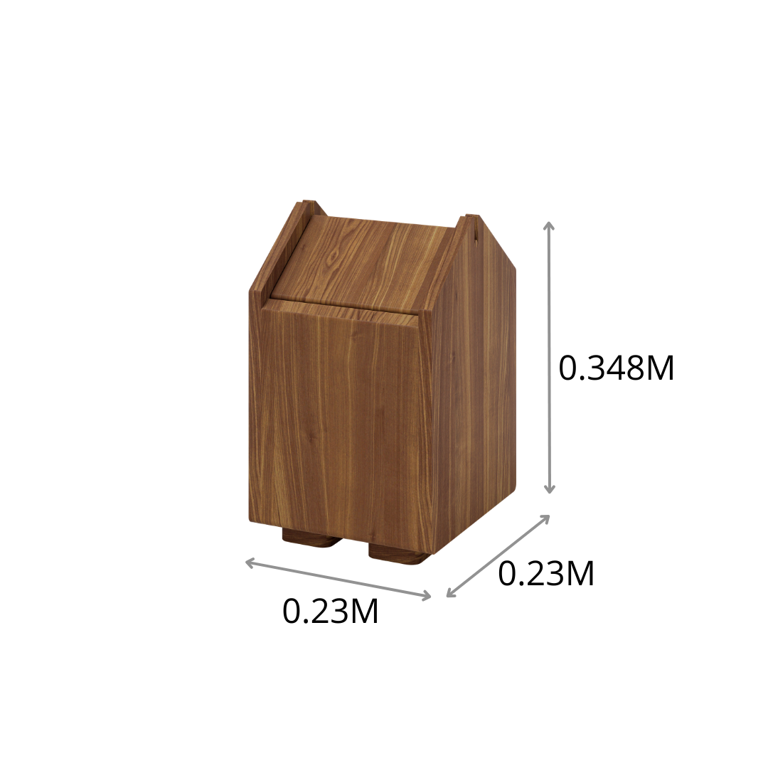PAPELERA CON TAPA BALANCIN LE ST 0.23X0.348X0.23M