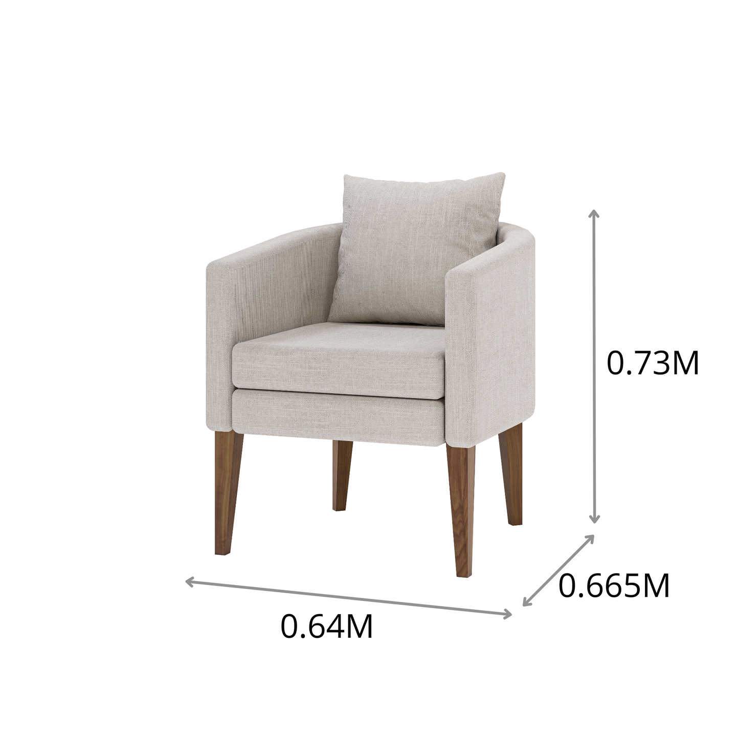 SILLA U BI 0.64X0.73X0.66M