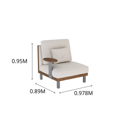 SILLON INDIVIDUAL CON MESITA FOLIE 9.78X0.95X0.89M
