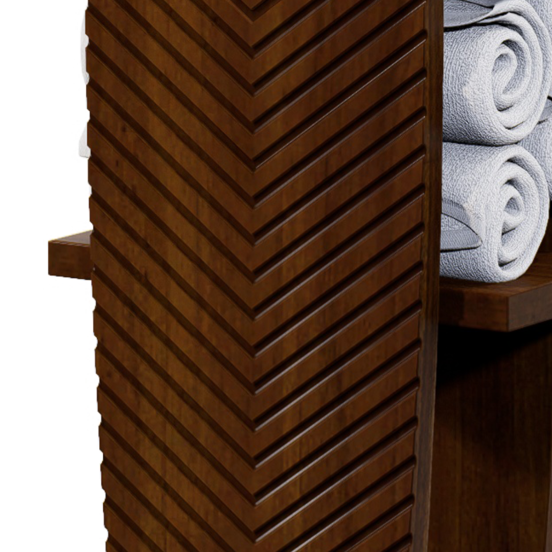 TOALLERO DE PIE HOJA TALLADA 0.35X1.50X0.36M