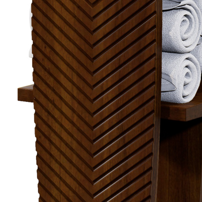 TOALLERO DE PIE HOJA TALLADA 0.35X1.50X0.36M